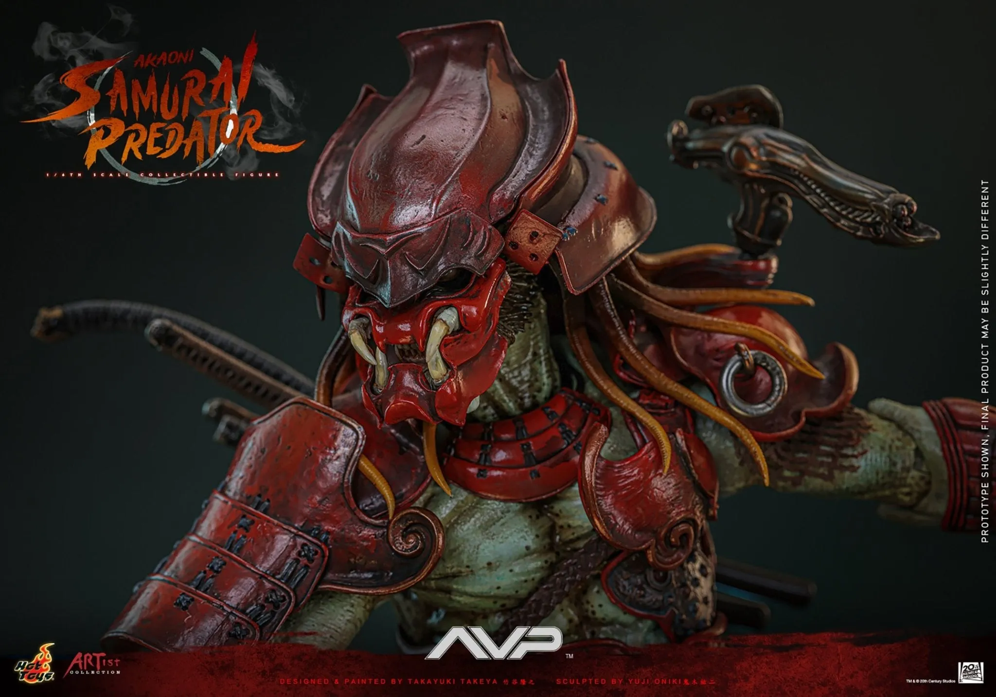 PRE-ORDER: Hot Toys Alien vs Predator Akaoni Samurai Predator Sixth Scale Figure