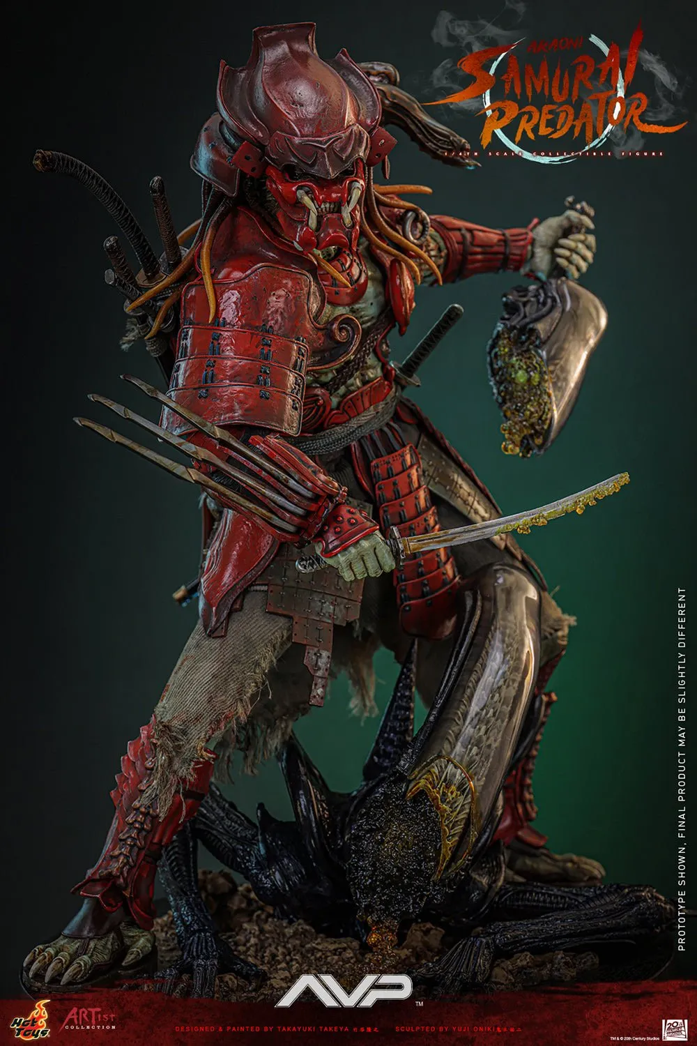 PRE-ORDER: Hot Toys Alien vs Predator Akaoni Samurai Predator Sixth Scale Figure