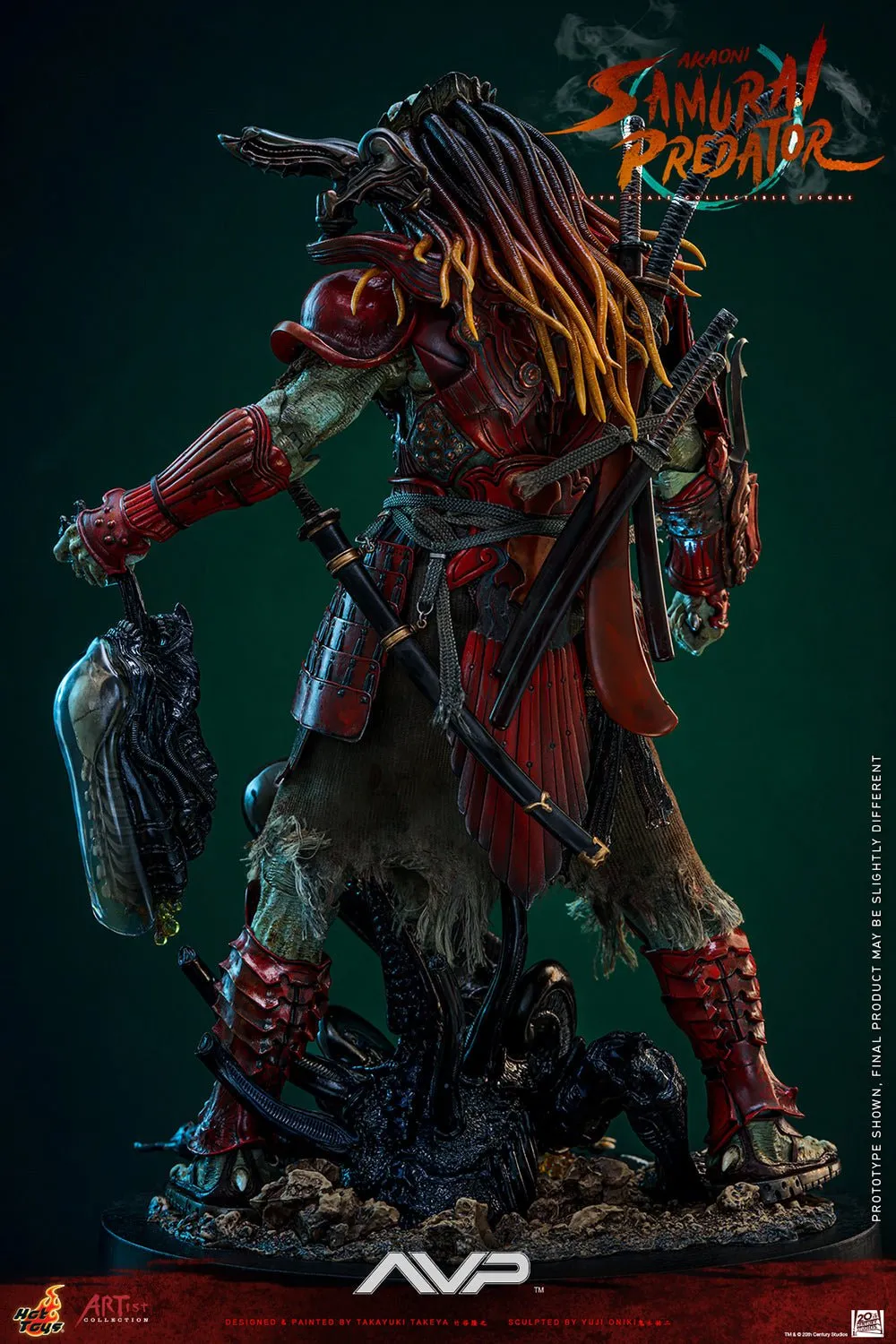 PRE-ORDER: Hot Toys Alien vs Predator Akaoni Samurai Predator Sixth Scale Figure