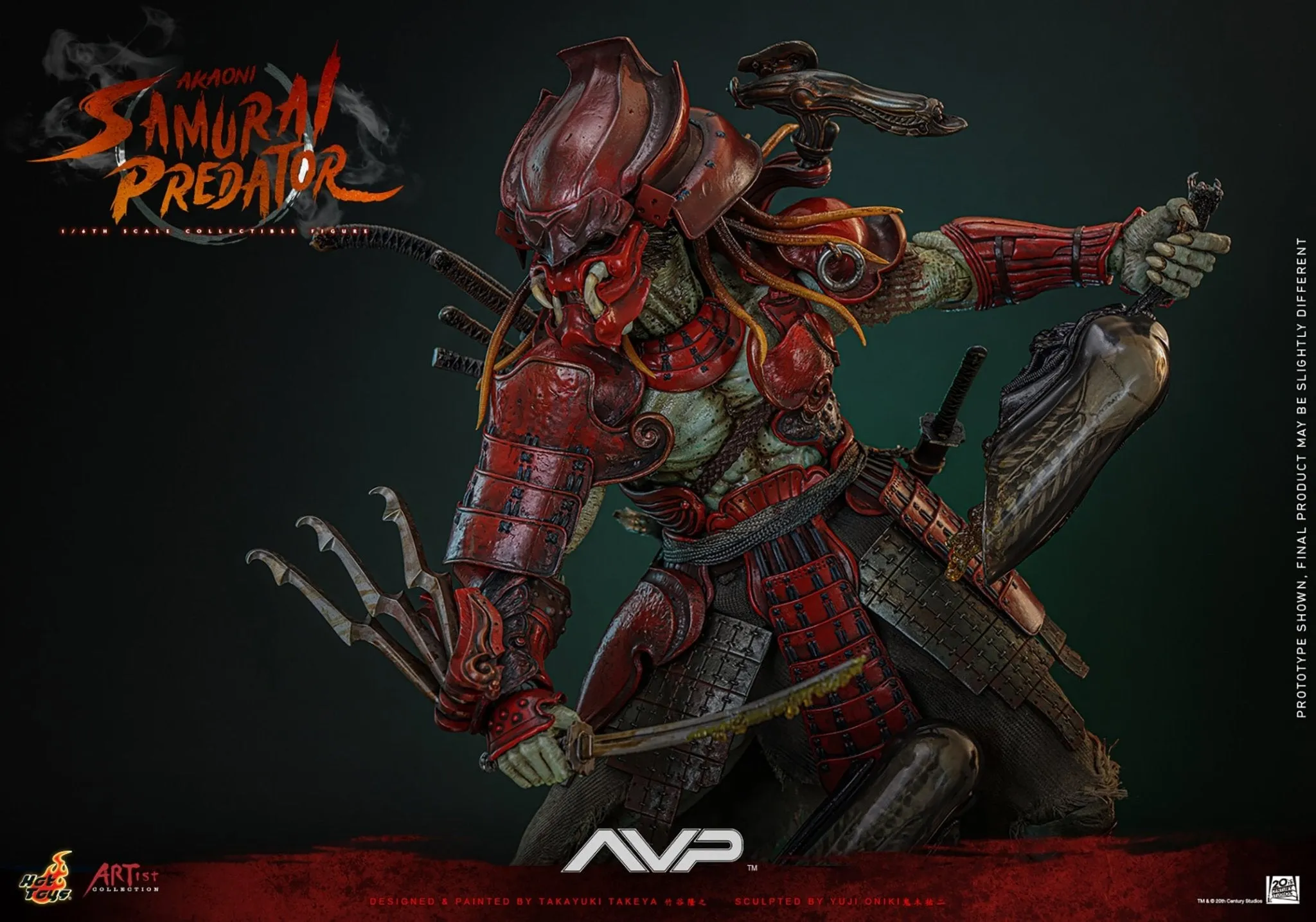 PRE-ORDER: Hot Toys Alien vs Predator Akaoni Samurai Predator Sixth Scale Figure