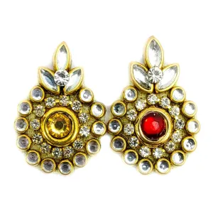 Rhinestones studded Tilak Buti for Craft, Trousseau Packing or Decoration - 11243