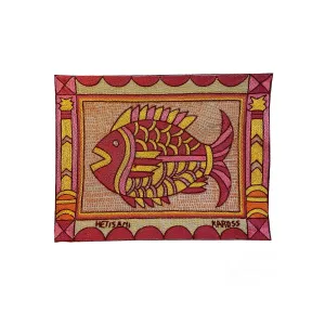 Shangaan Love Fish Hand-Embroidered Unpadded Placemat