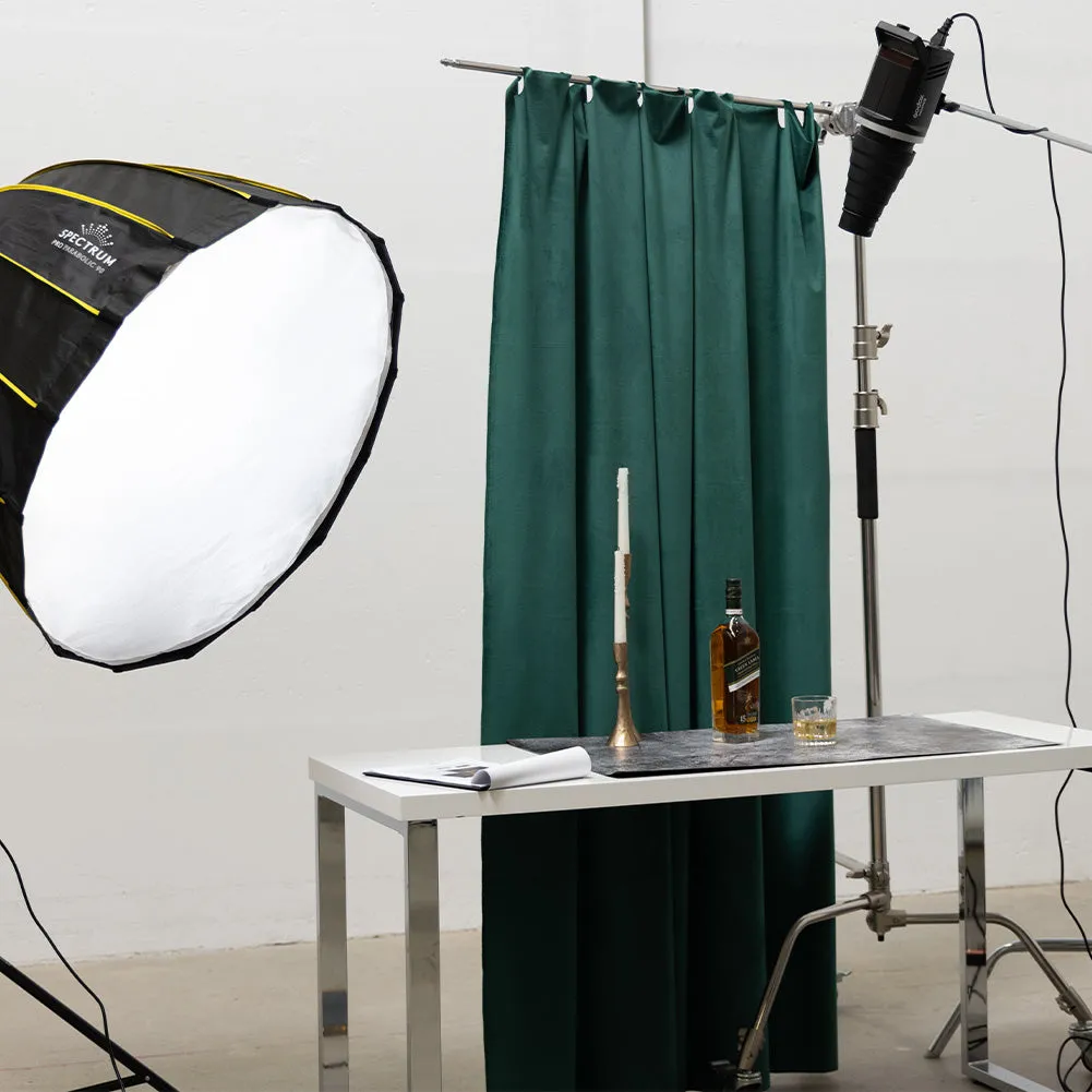 Spectrum Curtain Product Photography Backdrop 1.5m x 2m - Emerald Green