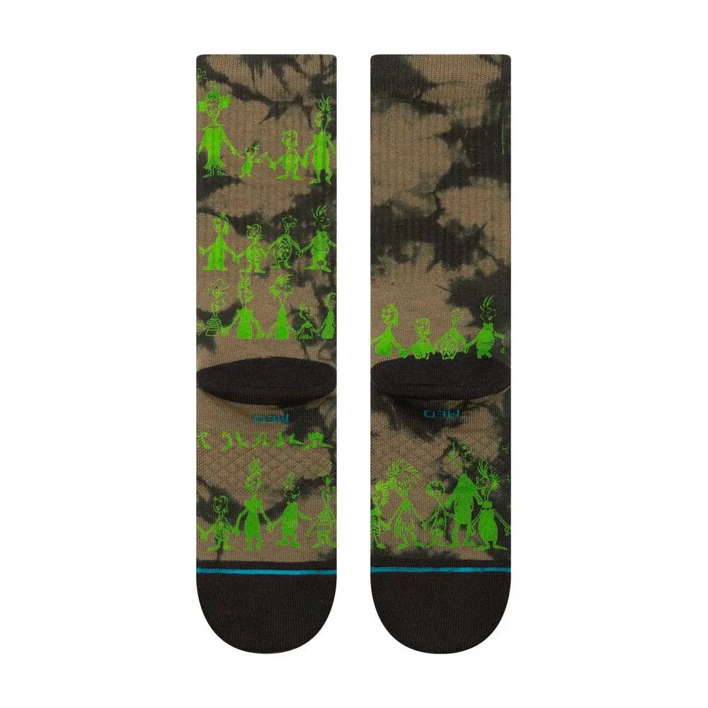 Stance Down In Whovile Crew Socks - Black - Large