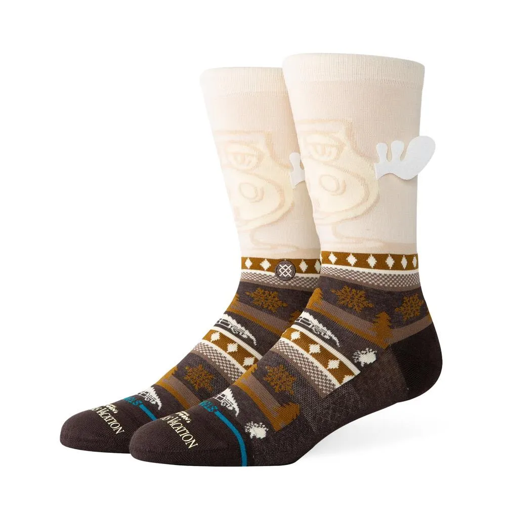 Stance Have Some Eggnog Crew Socks - Dark Brown - Large