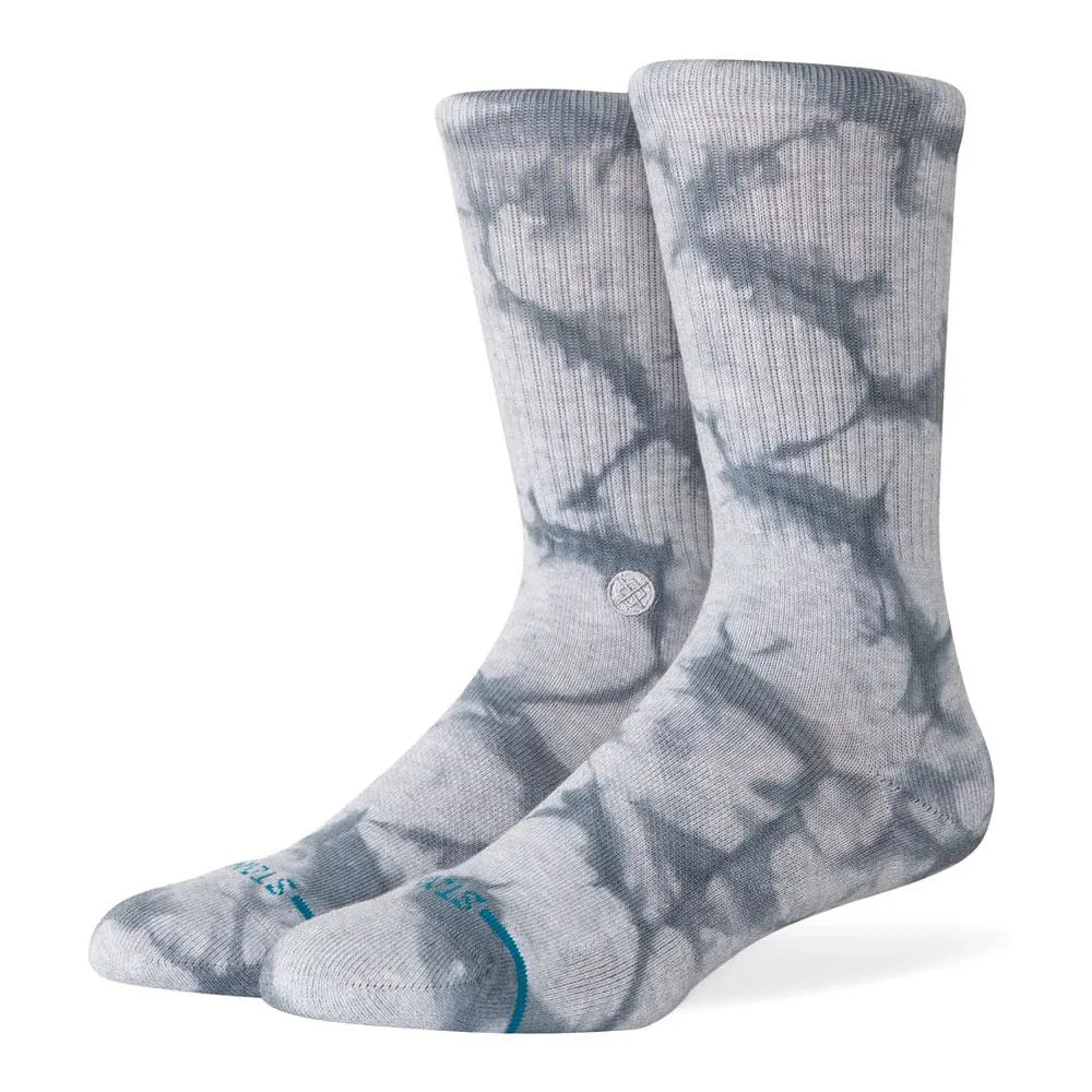 Stance Icon Dye Crew Socks - Grey - Large