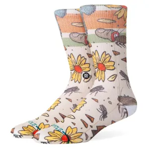 Stance Todd Francis Trashed Socks - Off White - Large