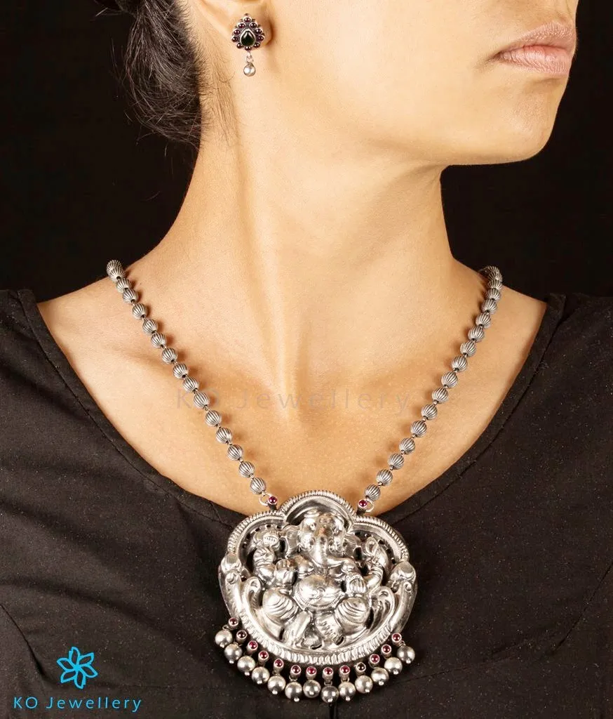 The Bhupati Silver Ganesha Necklace