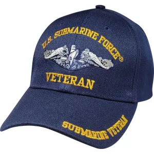 U.S. Submarine Force Veteran  Embroidered Blue Ball Cap