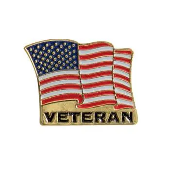 Veteran US Flag Pin